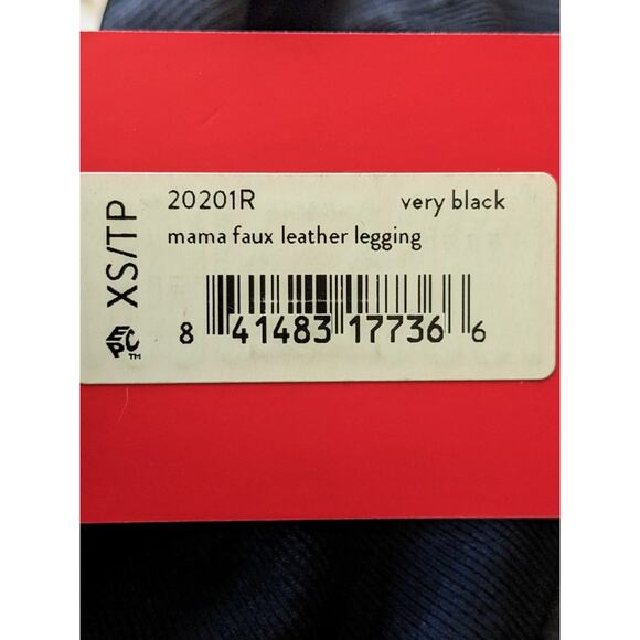 New Spanx Mama Maternity Faux Leather Leggings Pants Size XS Nwt - Picture 7 of 7